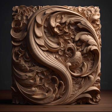 Patterns and decorations stl shape 4 3d model